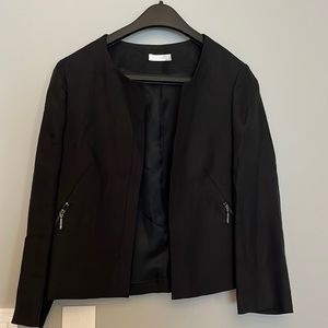 Promod black sz small open blazer with side pockets